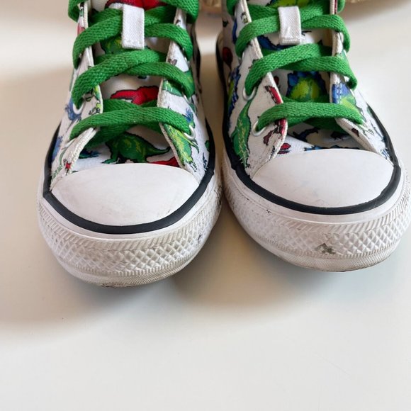 Converse High Top All Star Dinosaur Sneakers | Kids Size 1 - Picture 7 of 11